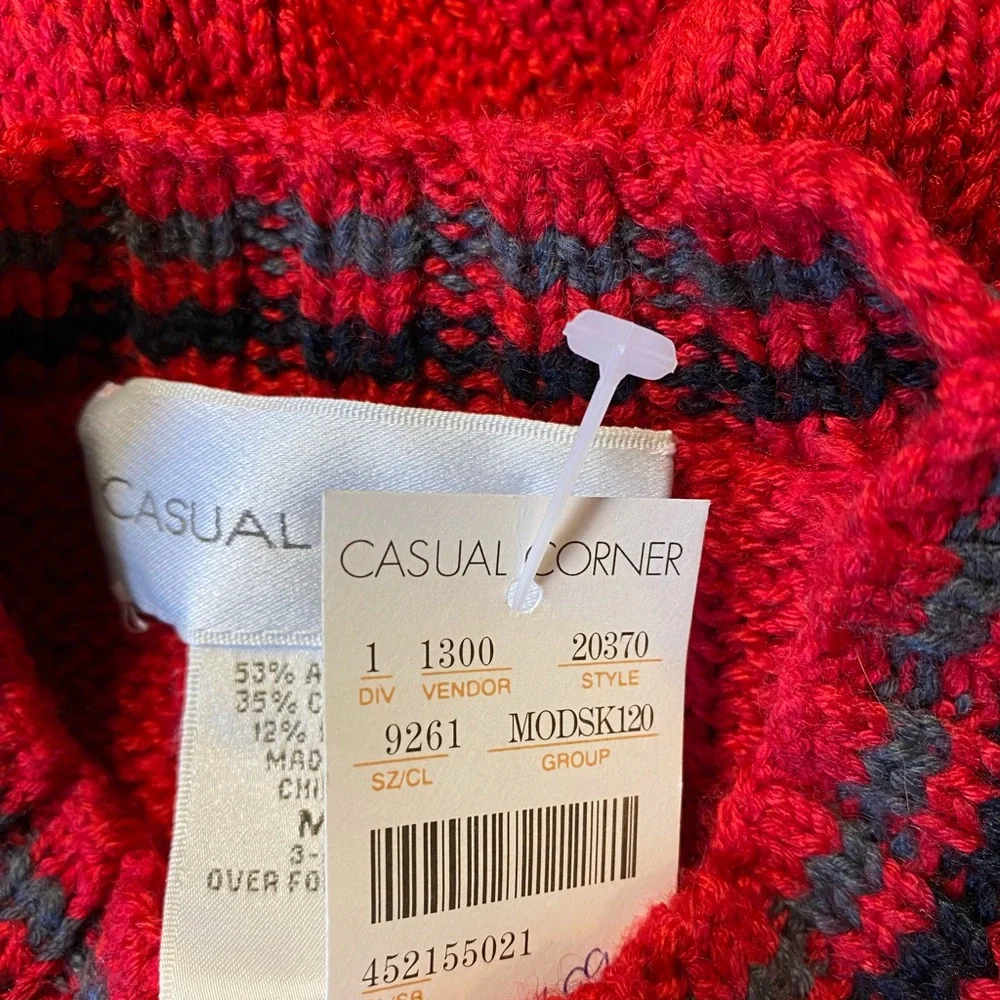 NWT Little Boys Holiday Snowflake Sweater SZ M (3-4)